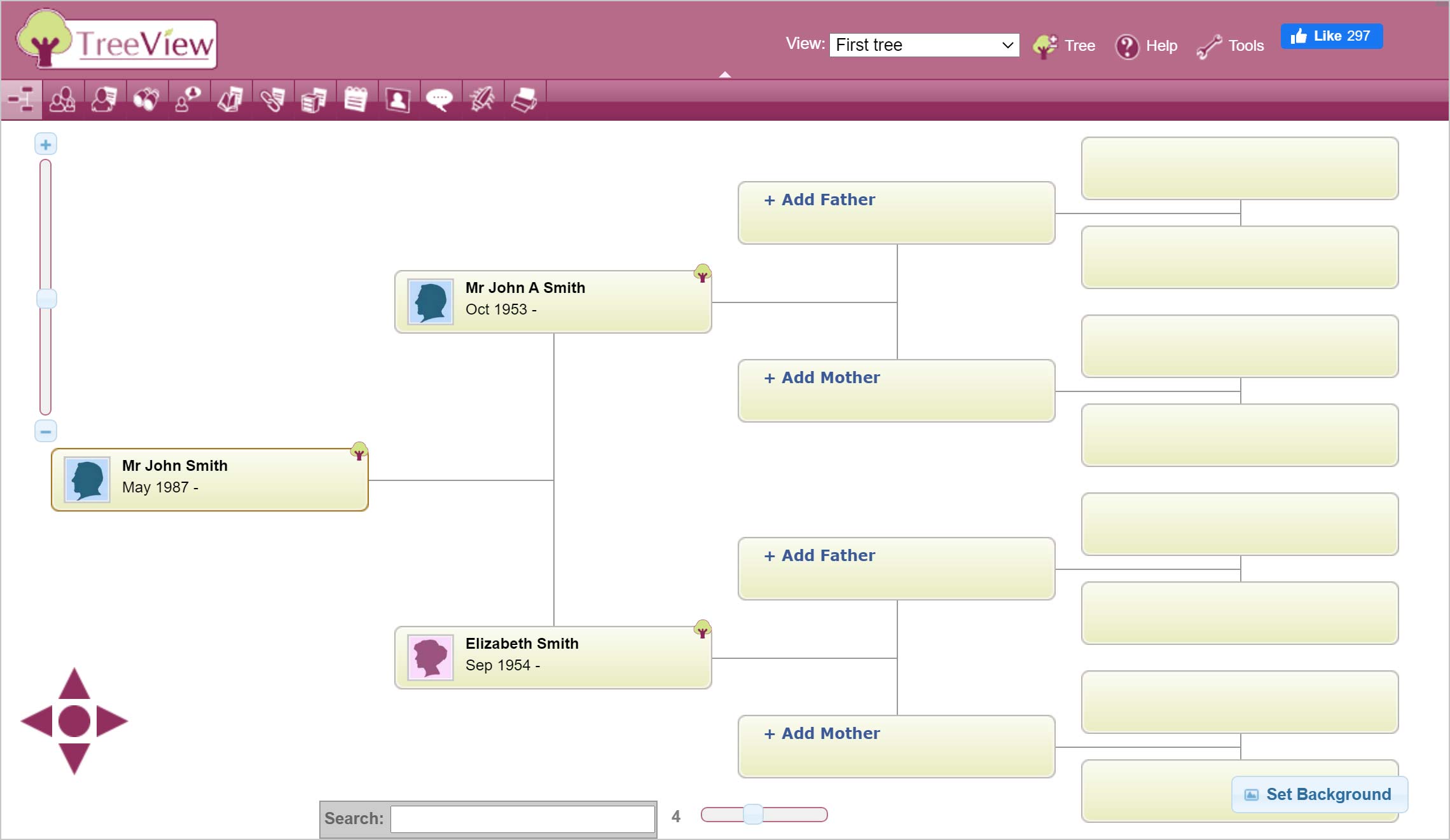 The Genealogist TreeView