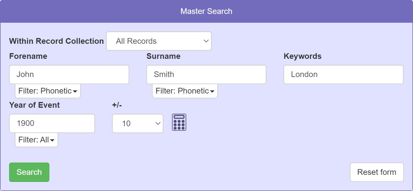 Roots UK Searchbox